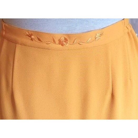 Vtg Donna Vinci Couture Suit 3 Pc Long Skirt 18 Evening Church Gold New w/Tags - Picture 10 of 16